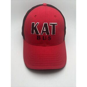 Kat Bus Otto Red And Black Cap And Hat Adjustable GR58